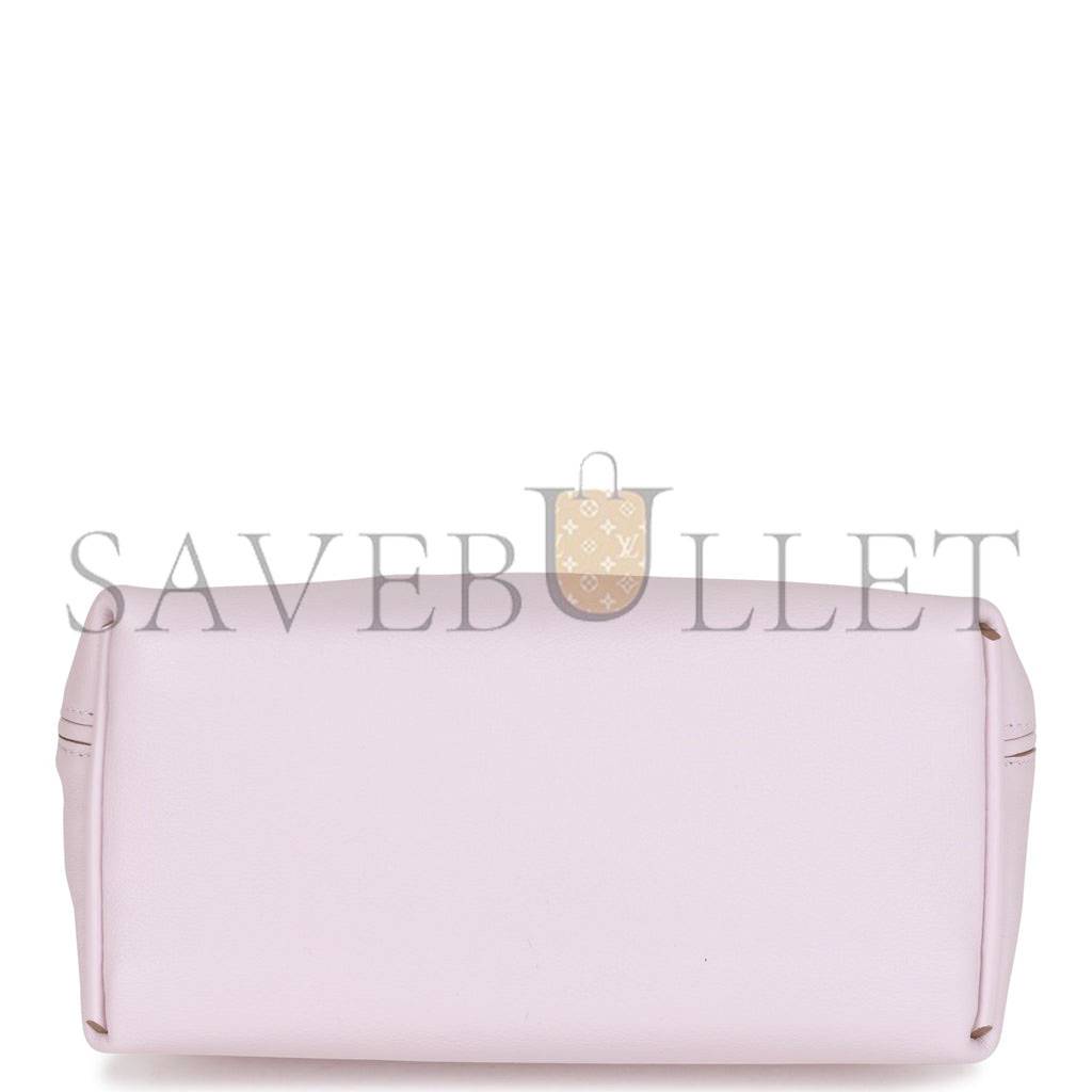 H**mes mini 2424 bag mauve pale verso evercolor and swift palladium hardware (23*17*11cm)