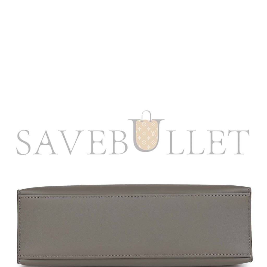 H**mes mini kelly pochette gris meyer swift palladium hardware (22*14*7cm)