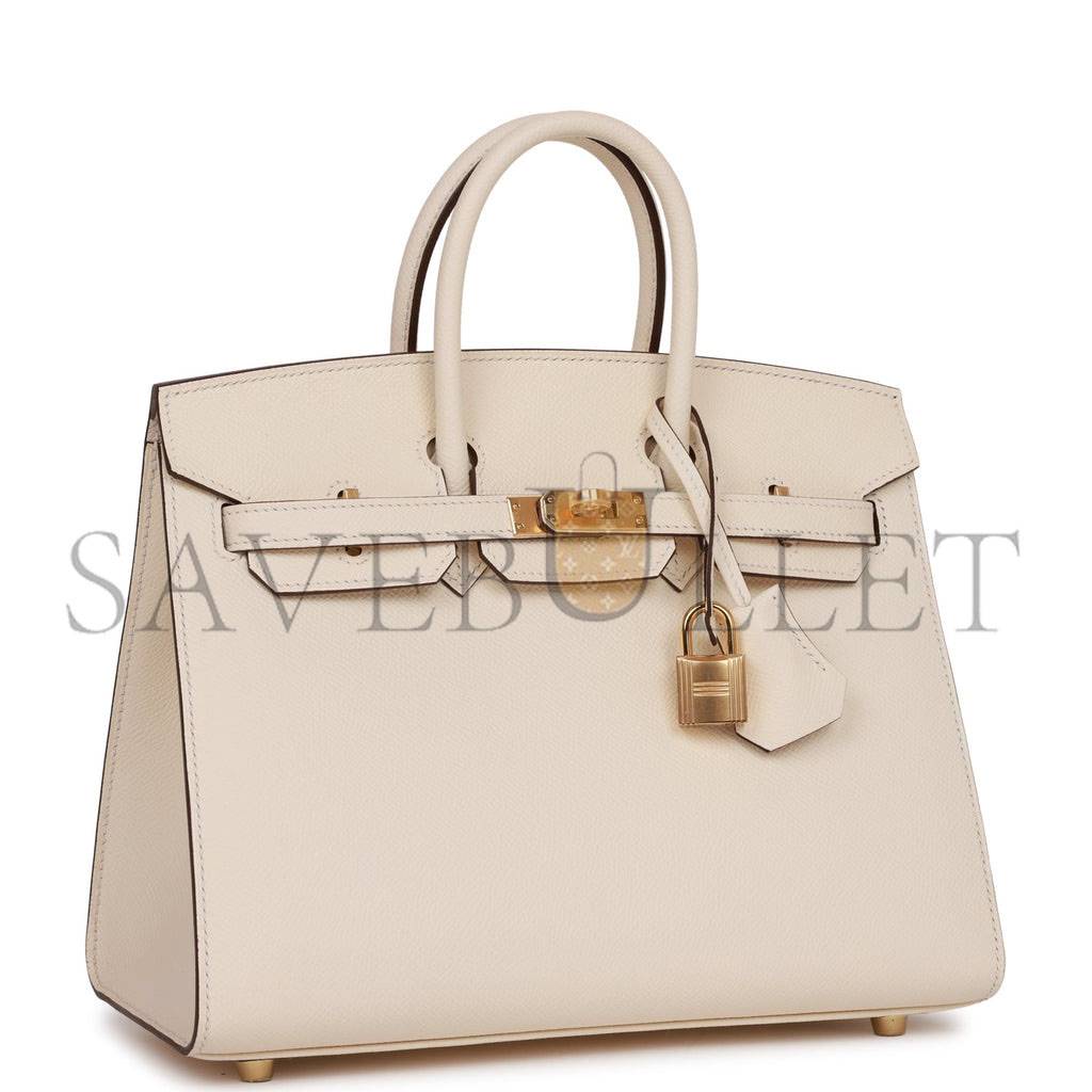 H**mes birkin sellier 25 nata epsom gold hardware handmade (25cm)