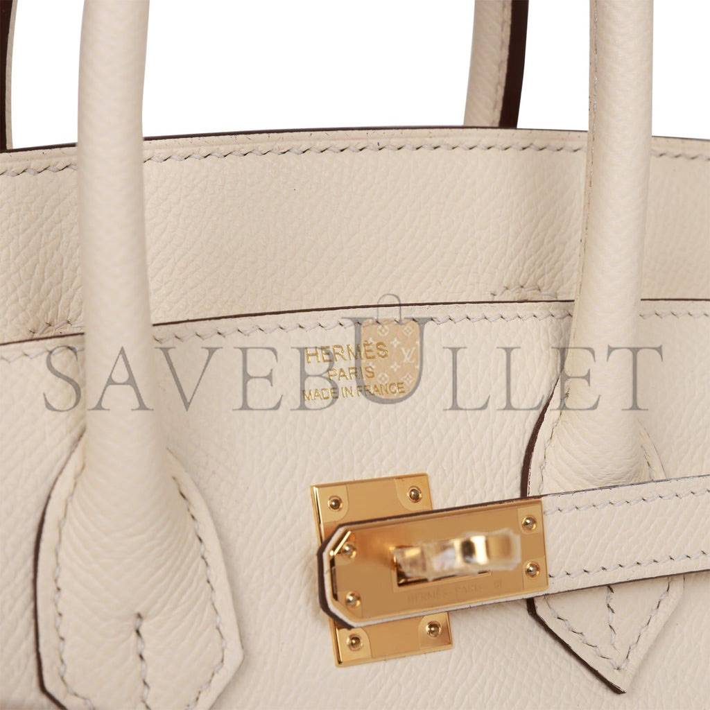 H**mes birkin sellier 25 nata epsom gold hardware handmade (25cm)
