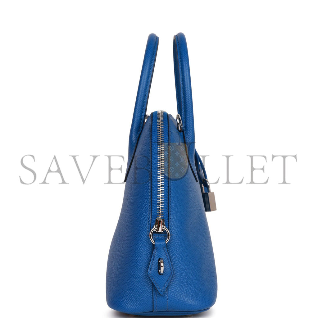 H**mes 1923 bolide 25 bleu france epsom palladium hardware (25*20*10cm)