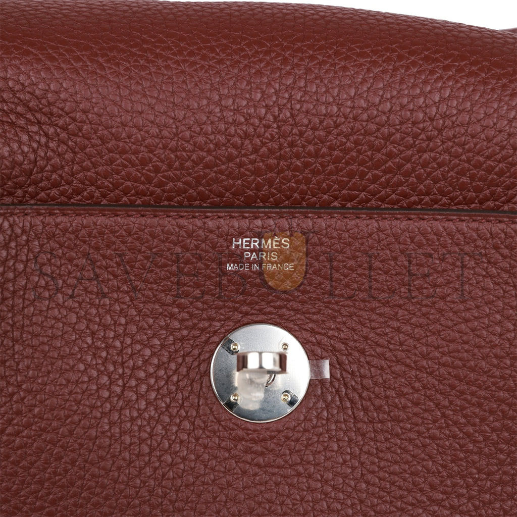 H**mes lindy 30 bordeaux clemence palladium hardware (30*19*16cm)
