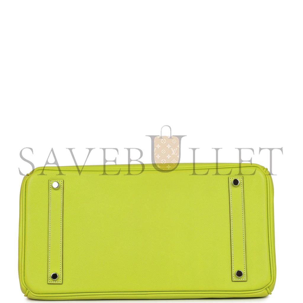 H**mes birkin 35 kiwi candy epsom palladium hardware (35cm)