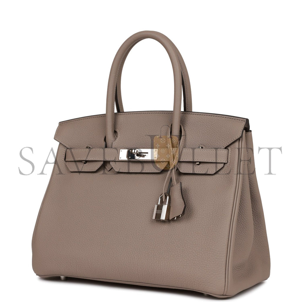 H**mes birkin 30 gris asphalte togo palladium hardware (30cm)