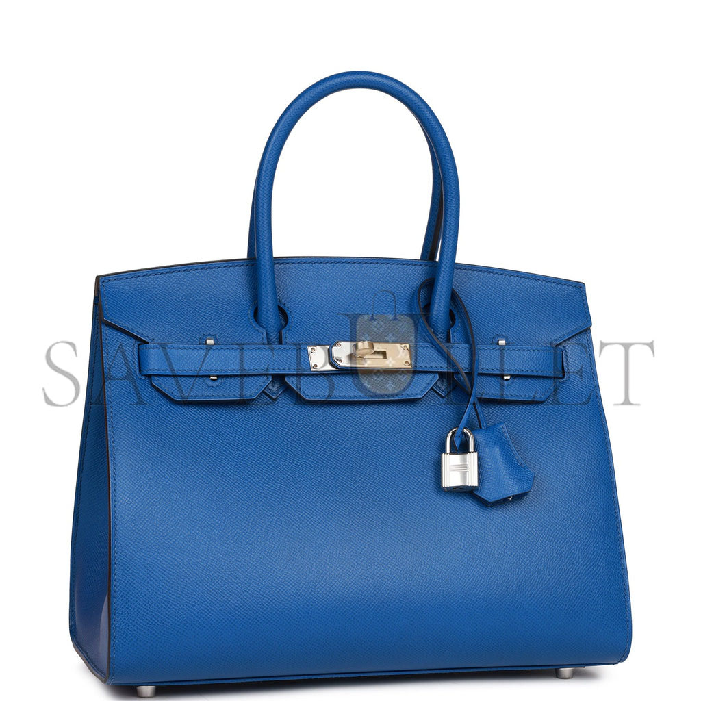H**mes birkin sellier 30 bleu france epsom palladium hardware 39822089420894 (30cm)