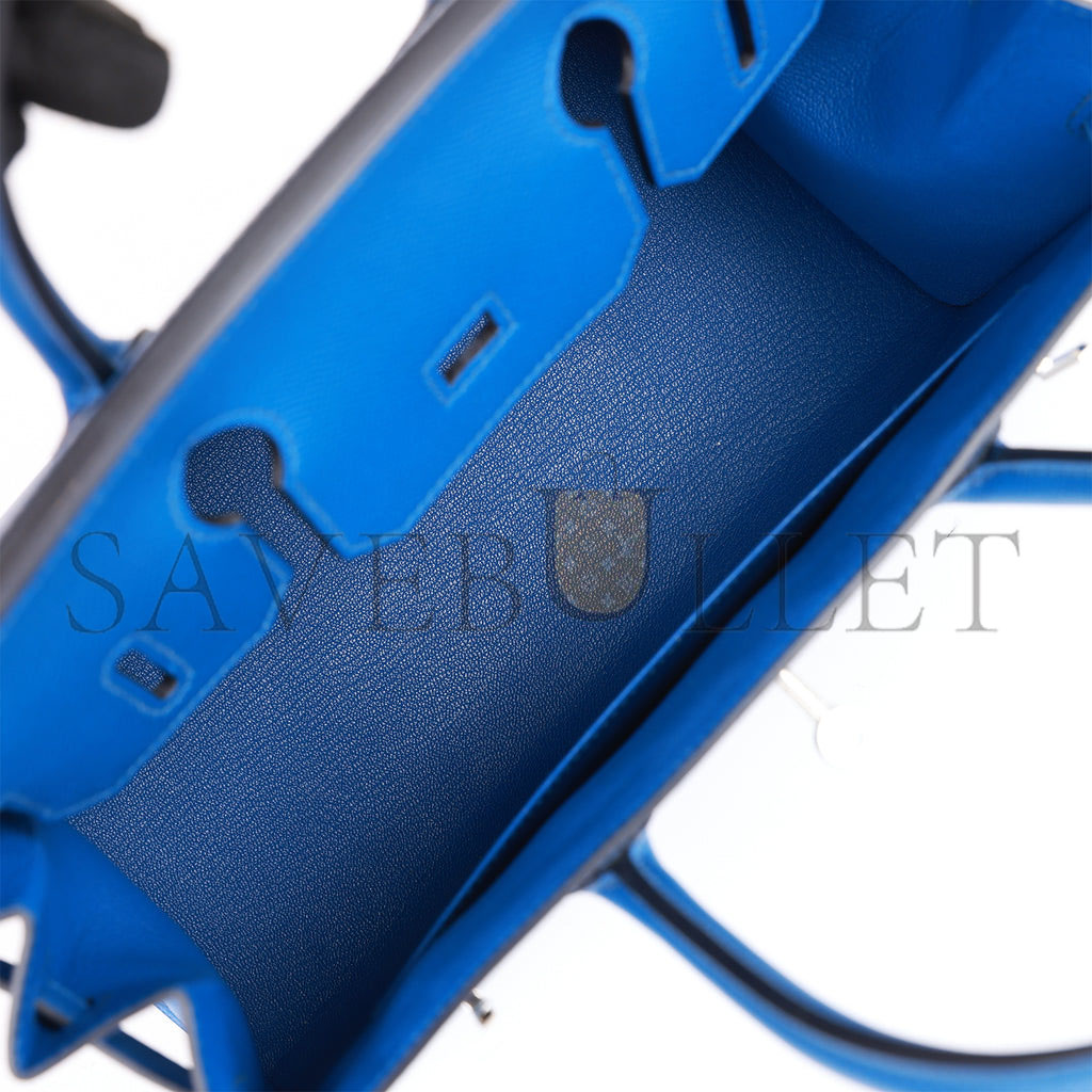 H**mes birkin sellier 30 bleu france epsom palladium hardware 39822089420894 (30cm)