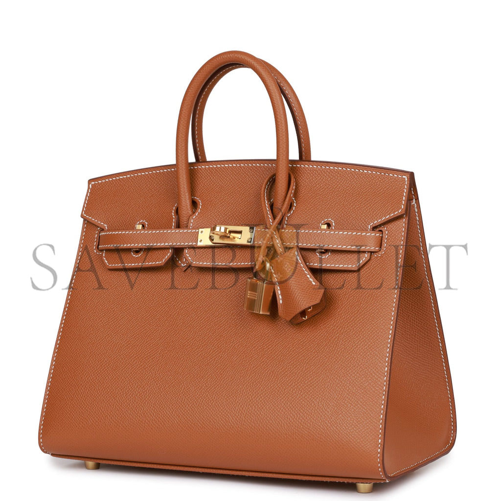 H**mes birkin sellier 25 gold epsom gold hardware handmade (25cm)