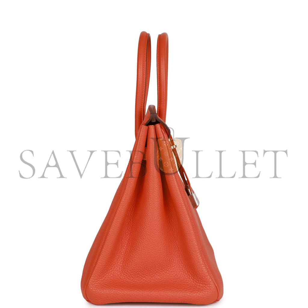 H**mes birkin 35 orange h clemence palladium hardware (35cm)