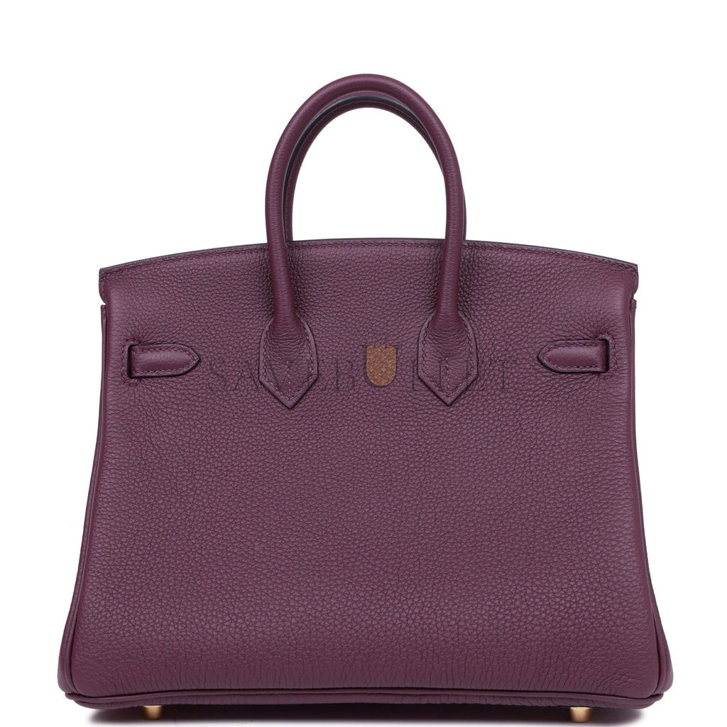 H**mes birkin 25 cassis togo gold hardware (25cm)