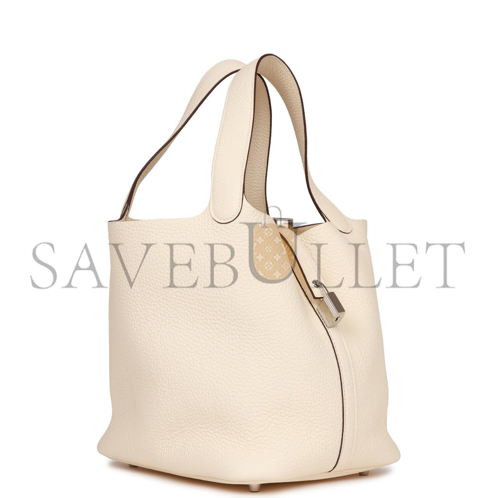 H**mes picotin lock 22 nata clemence palladium hardware (22*21*18cm)