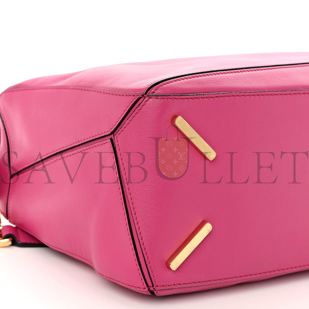 l*ew* calfskin medium puzzle bag fuchsia (29*18*12cm)