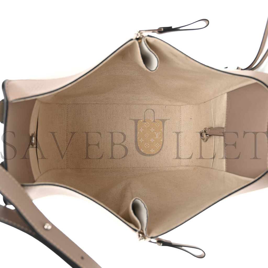 l*ew* calfskin small hammock shoulder bag avocado green sand (30*25*13.5cm)