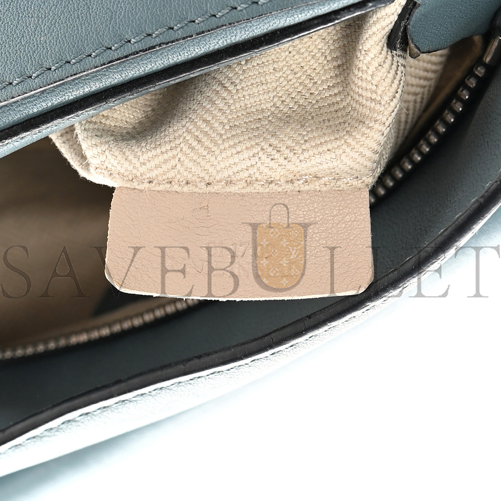 l*ew* calfskin small puzzle bag stone blue (24*16.5*10.5cm)