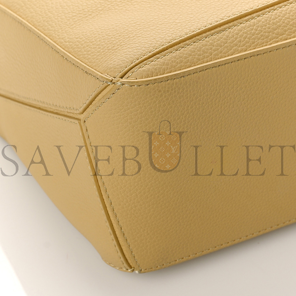l*ew* calfskin small puzzle bag dark butter (24*16.5*10.5cm)