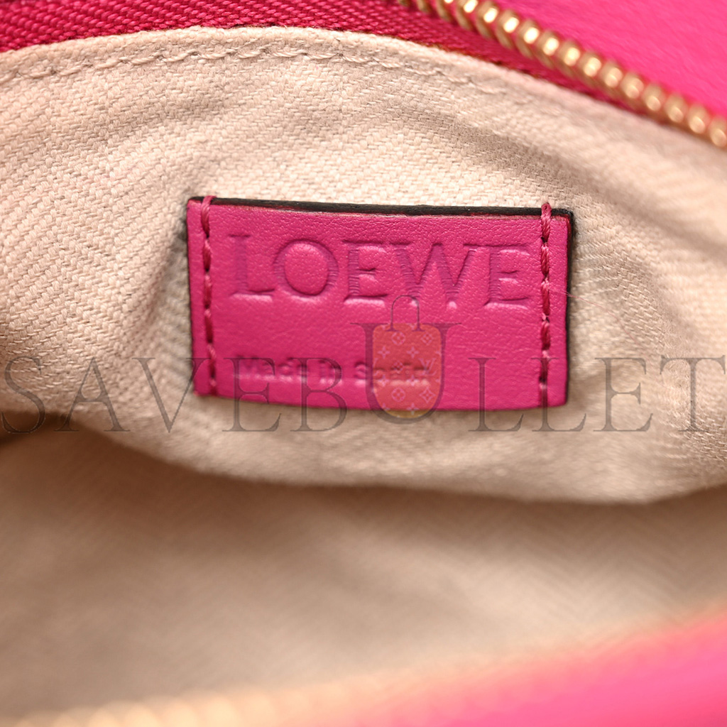 l*ew* calfskin small puzzle bag fuchsia (24*16.5*10.5cm)