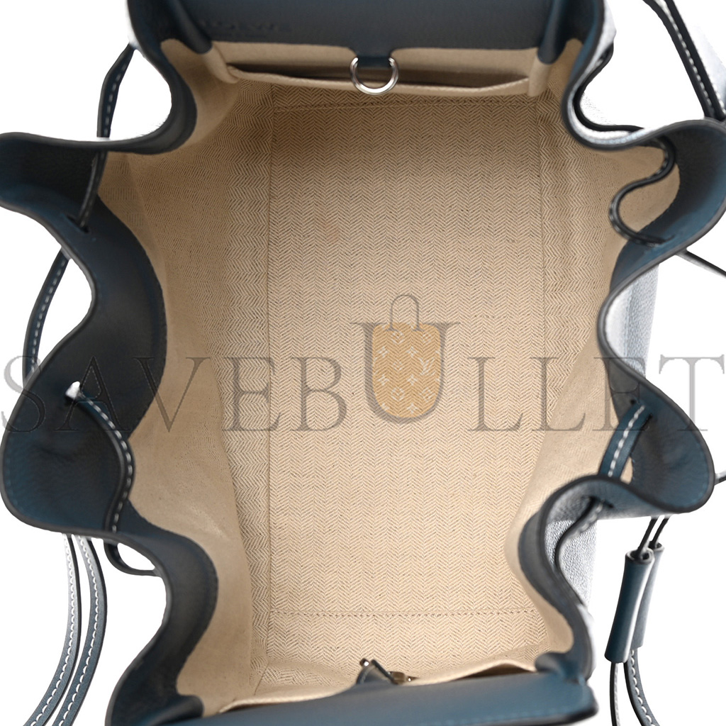 l*ew* calfskin small hammock shoulder bag marine (30*25*13.5)