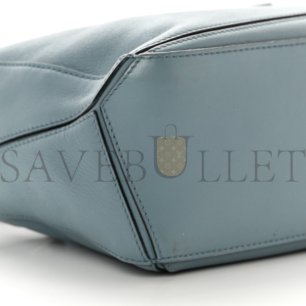 l*ew* calfskin small puzzle bag stone blue (24*16.5*10.5cm)