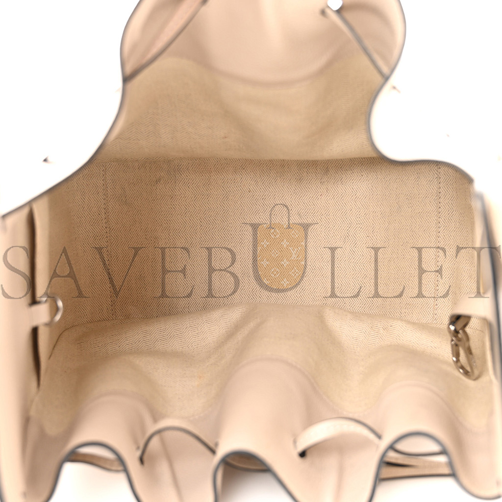 l*ew* grained calfskin small hammock shoulder bag sand (30*25*13.5cm)