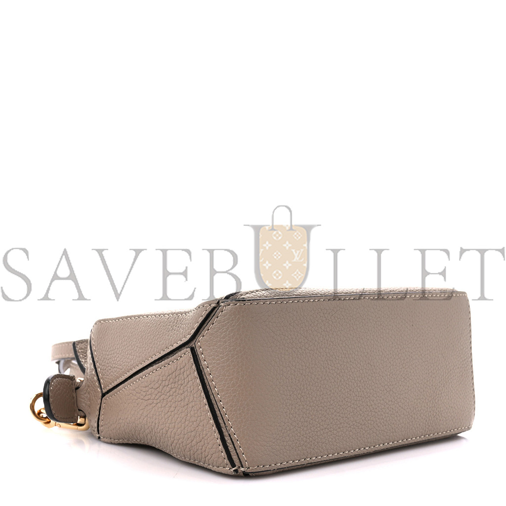 l*ew* calfskin mini puzzle bag sand mink (18*12.5*8cm)
