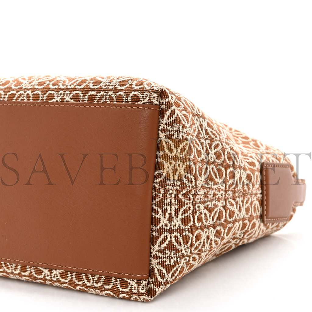 l*ew* jacquard anagram calfskin small cubi bag tan pecan (20*16*12cm)