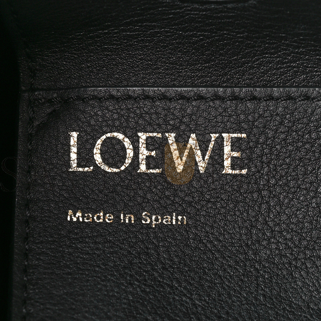 l*ew* canvas calfskin medium anagram tote anthracite (32*30*17cm)