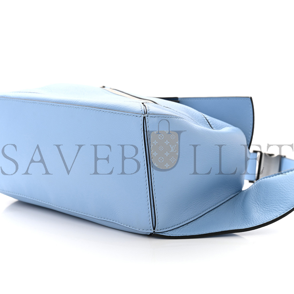 l*ew* calfskin small puzzle bumbag olympic blue (23*15*10cm)