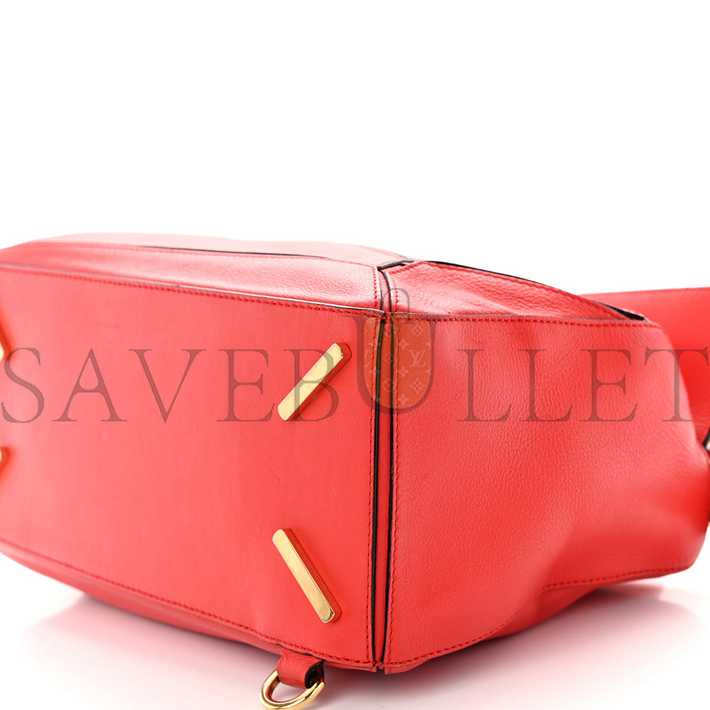 l*ew* calfskin medium puzzle bag scarlet (29*19.5*14cm)