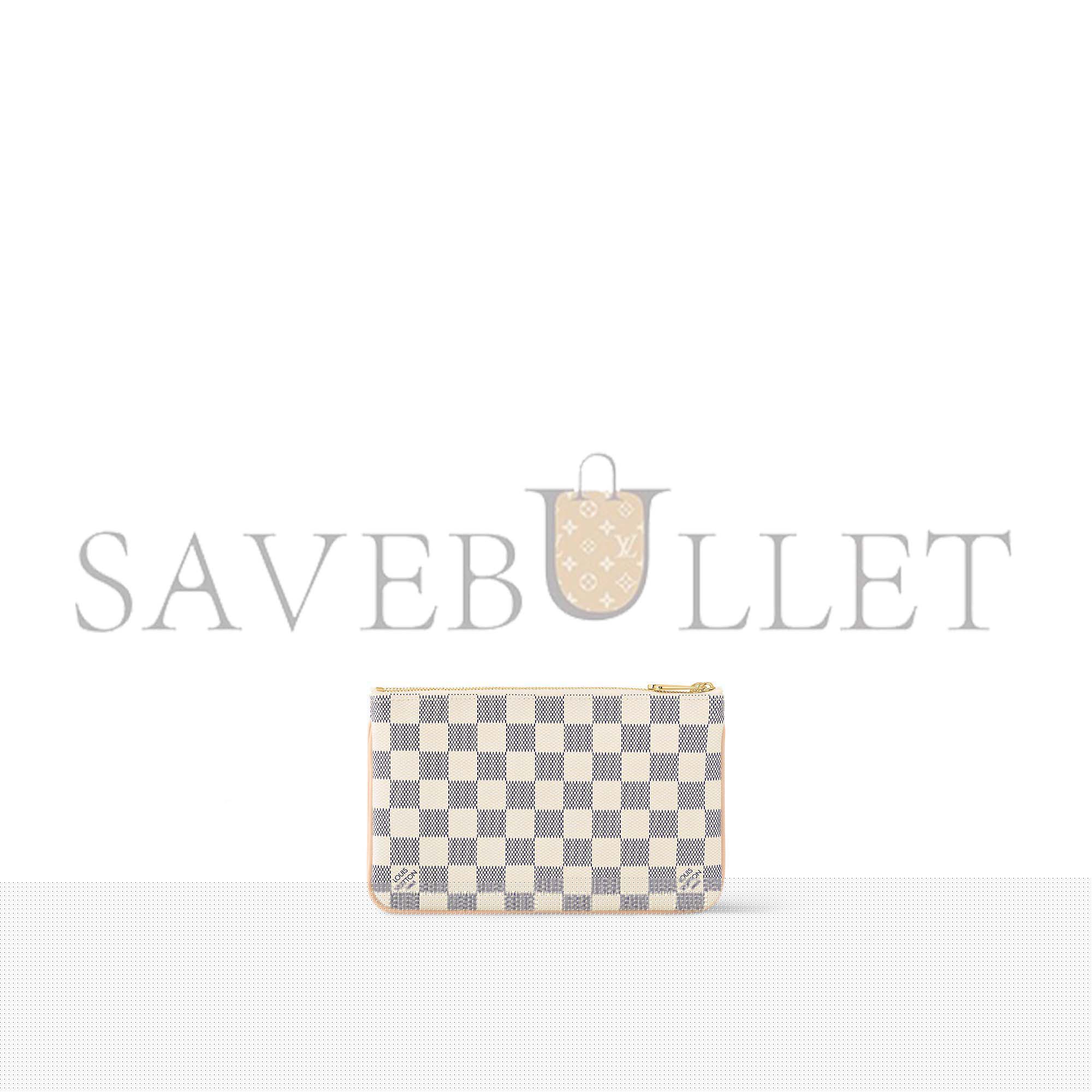 l**is V*t*n double zip pochette n60460 (20*12.5*3cm)