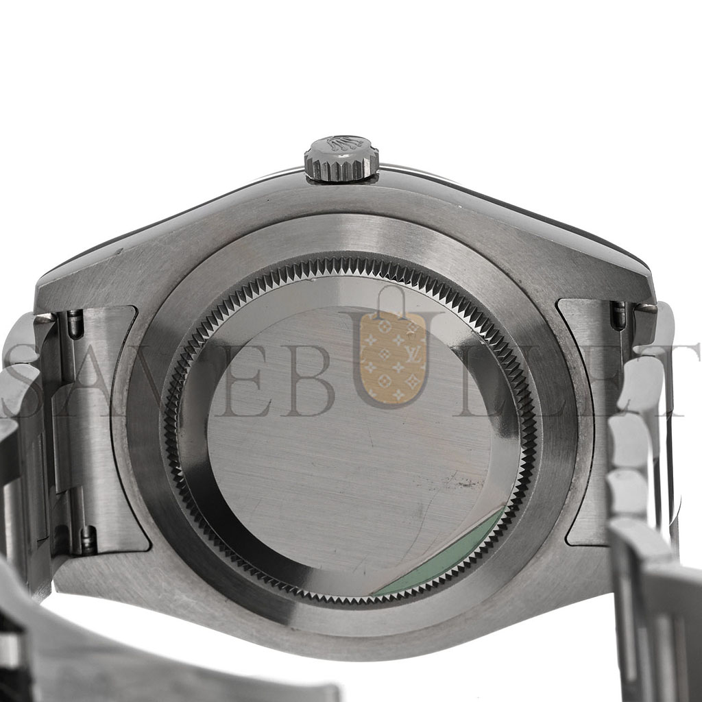 R*l*x stainless steel 18k white gold 41mm oyster perpetual datejust watch blue 116334