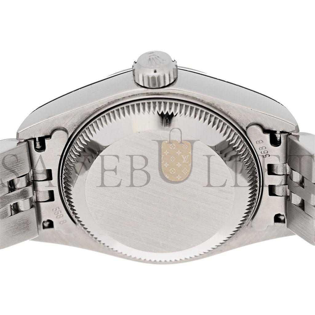 r*l*x stainless steel 18k white gold Di*m*nd mother of pearl 26mm oyster perpetual datejust watch 79174