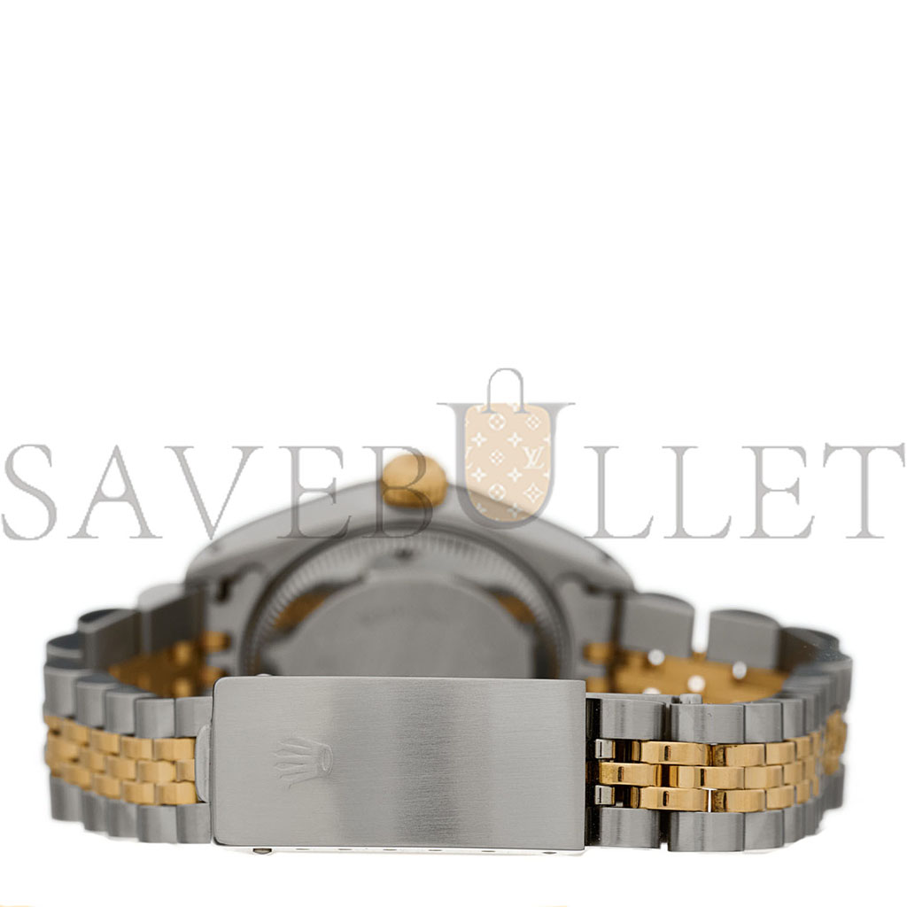 R*l*x stainless steel 18k yellow gold 26mm oyster perpetual datejust watch champagne roman 69173