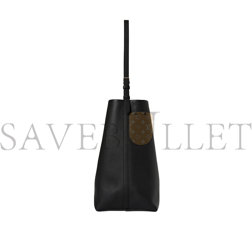 T*e R*w large ns shoulder bag in leather black w1587l72sblpl (33*28*15cm)