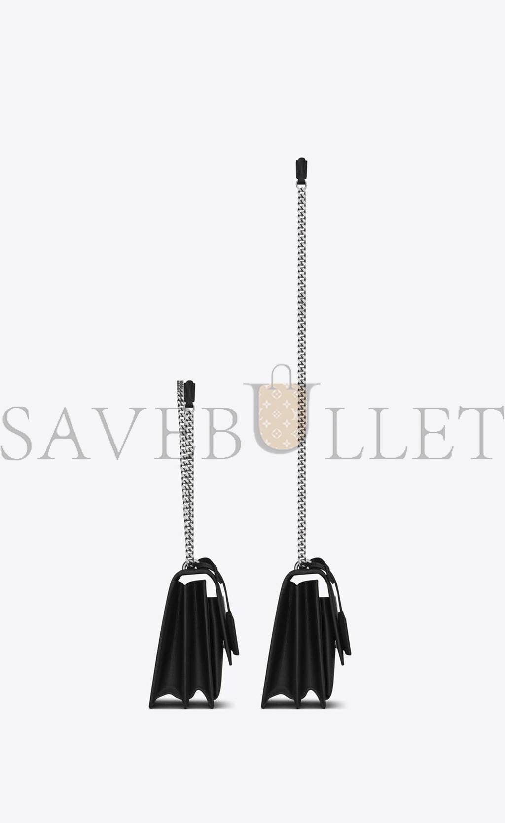 Y*L sunset medium chain bag in smooth leather 442906d420n1000 (22*16*6.5cm)