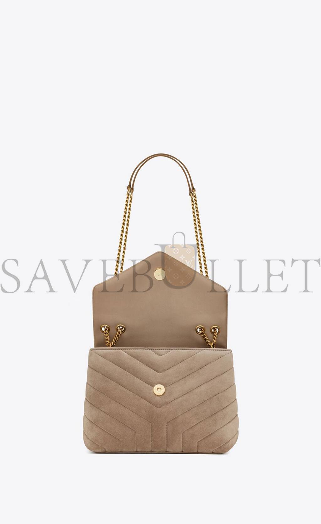 Y*L loulou small chain bag in quilted "y" suede 4946991u8612346 (25*17*9cm)