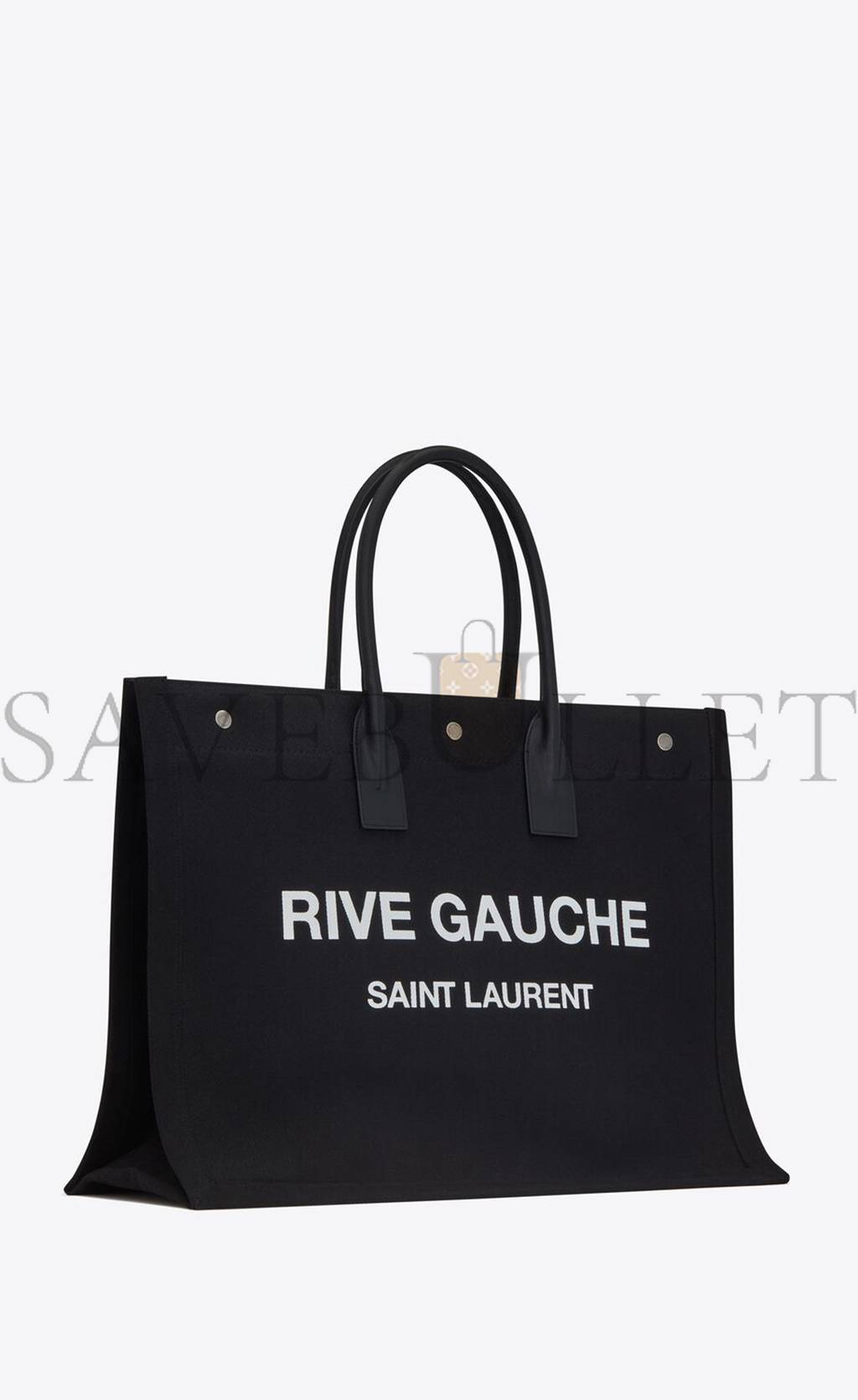 Y*L rive gauche tote bag in linen and leather 49929096n9e1070 (48*36*16cm)