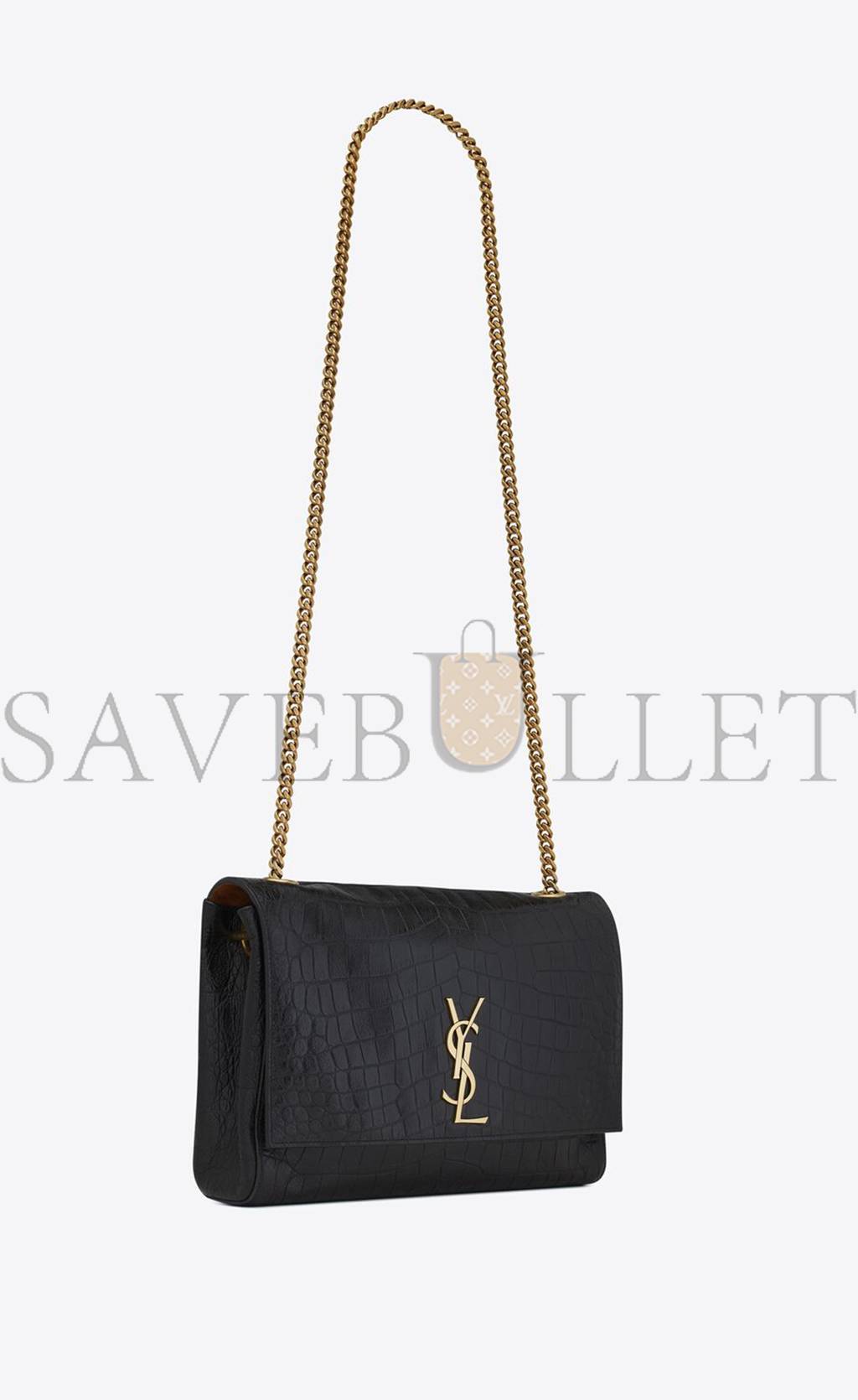 Y*L kate medium reversible chain bag in suede and crocodile-embossed leather 55380424o1w1062 (28.5*20*6cm)