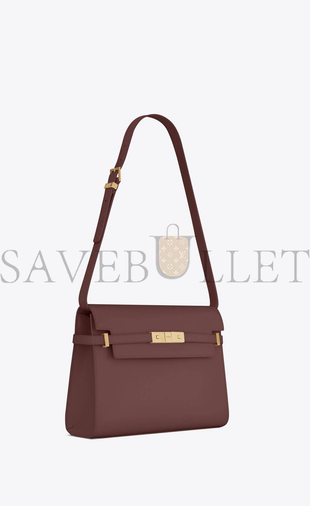 y*l manhattan shoulder bag in box Sa**t Lau*nt leather 5792710sx0w6475 (29*20*7.5cm)