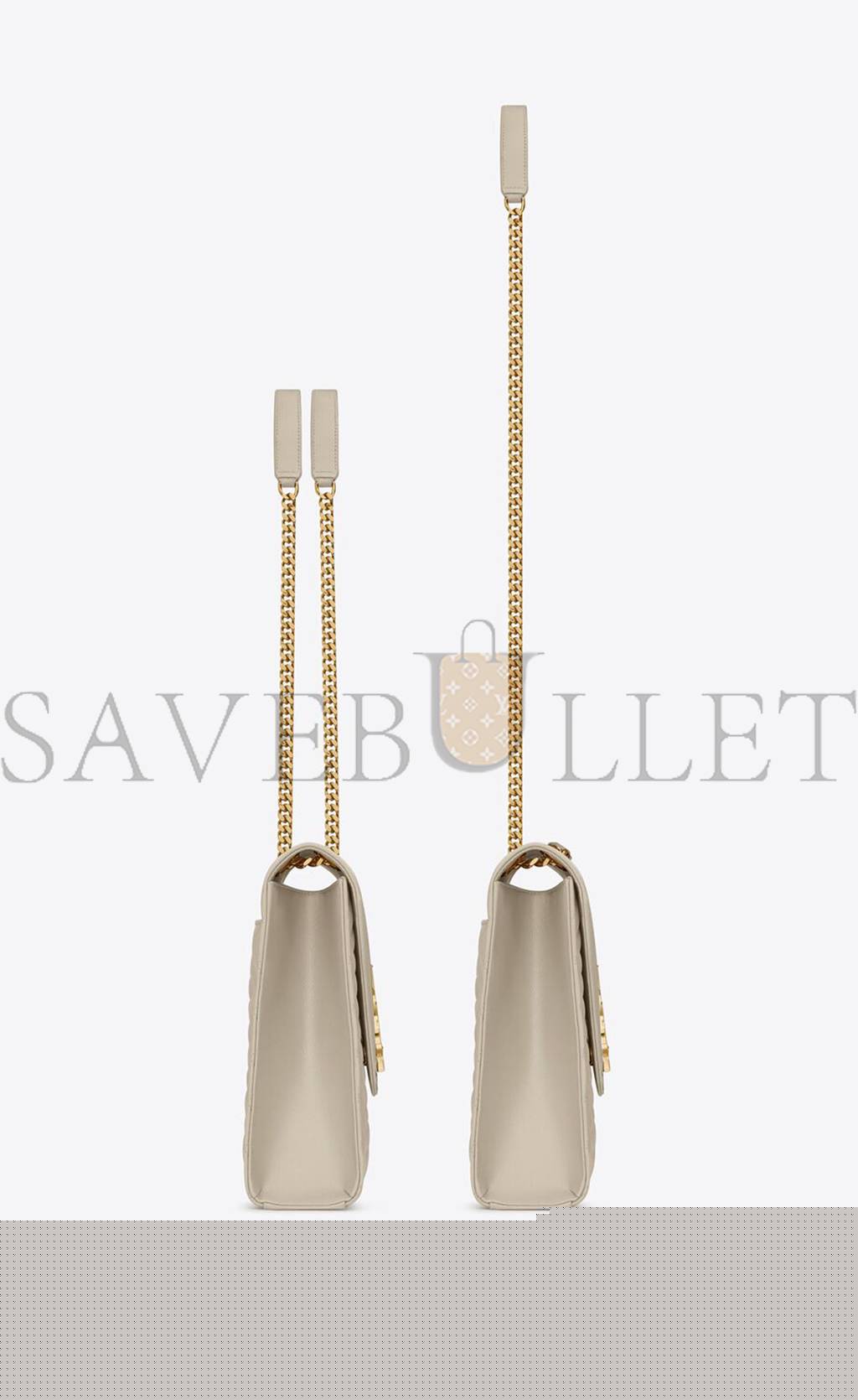 Y*L envelope large bag in mix matelassé grain de poudre embossed leather 600166bow919207 (31*22*7.5cm)