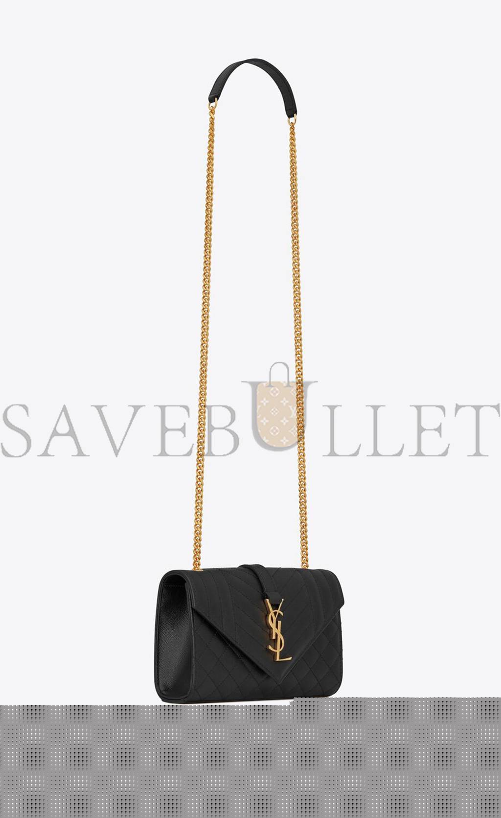 Y*L envelope small bag in mix matelassé grain de poudre embossed leat 600195bow911000 (21*13*6cm)