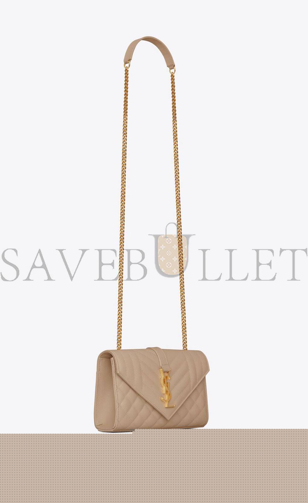 Y*L envelope small bag in mix matelassé grain de poudre embossed leather 600195bow912721 (21*13*6cm)