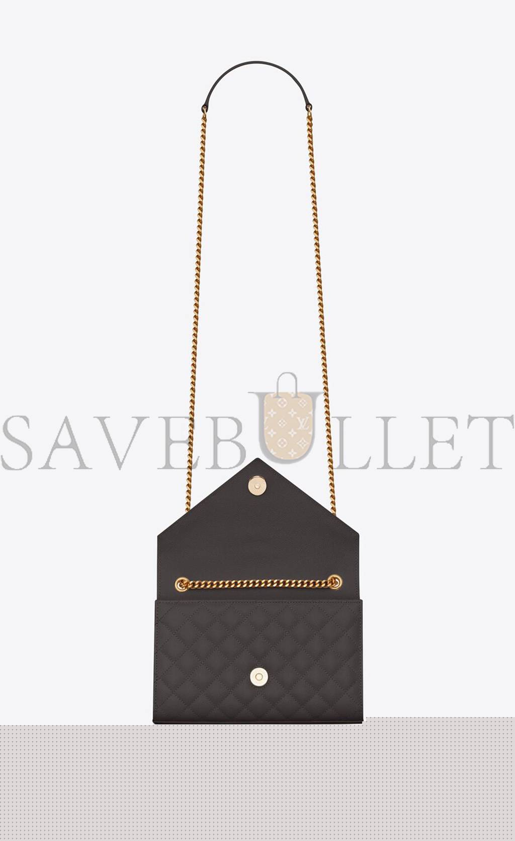 Y*L envelope small bag in mix matelassé grain de poudre embossed leather 600195bow971112 (21*13*6cm)