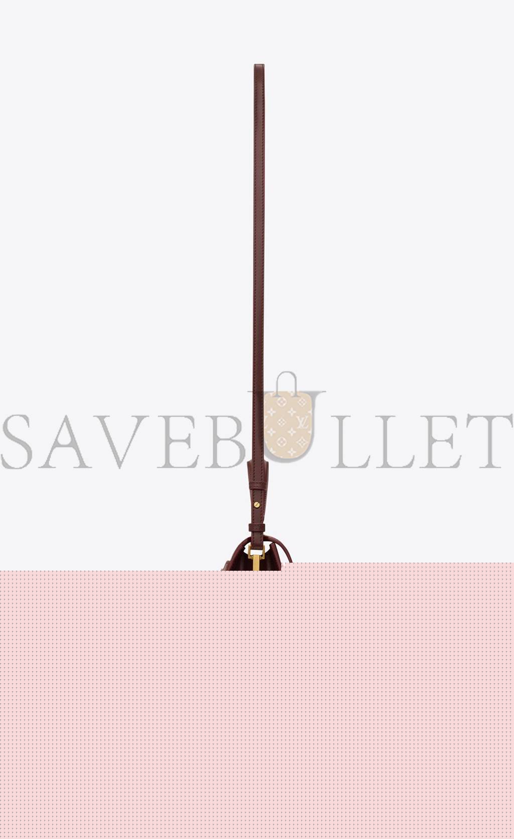 y*l cassandra medium top handle bag in box Sa**t Lau*nt leather 6239310sx0w2045 (24.5*20*11.5cm)