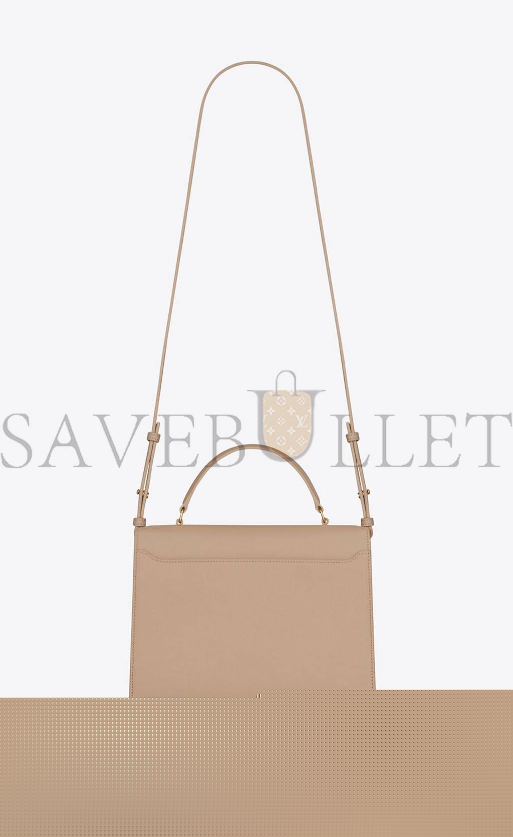 Y*L cassandra medium top handle bag in grain de poudre embossed leather 623931bow0w2721 (24.5*20*11.5cm)