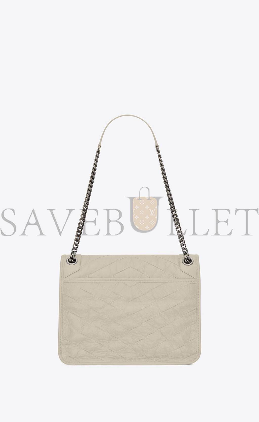 Y*L niki medium chain bag in crinkled vintage leather 6331580en049207 (28*20*8.5cm)