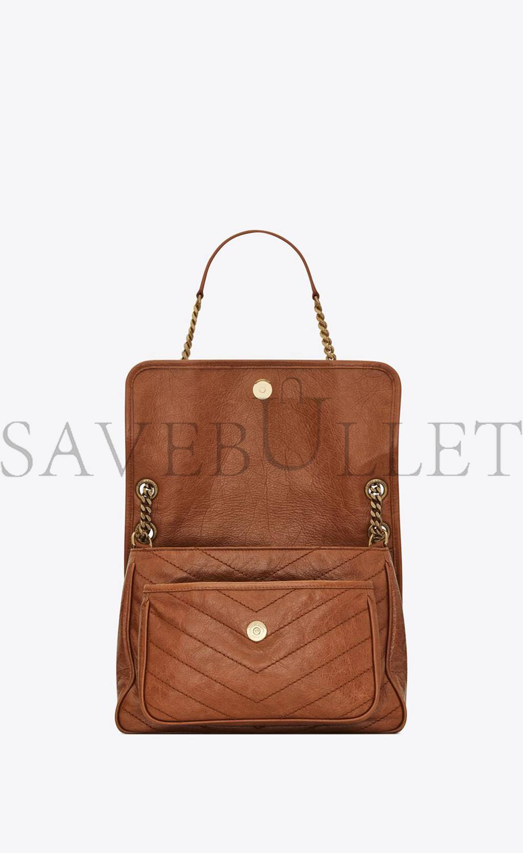 Y*L niki medium chain bag in crinkled vintage leather 6331581yg072522 (28*20*8.5cm)