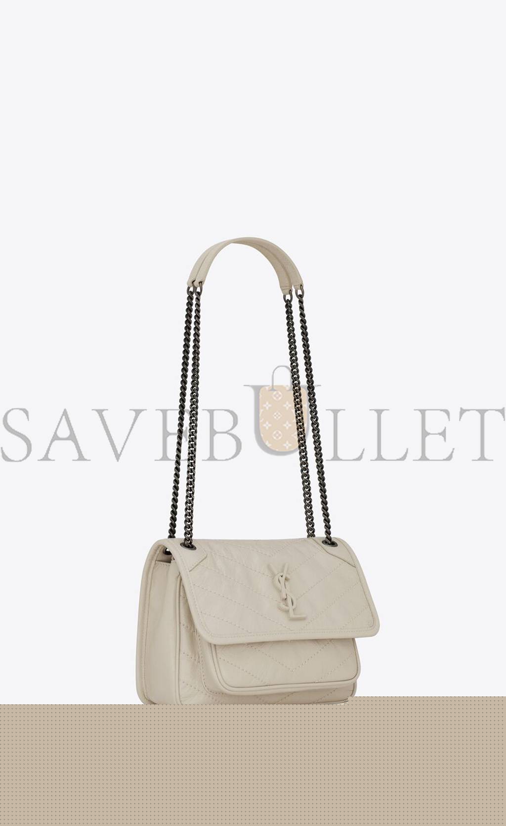 Y*L niki baby chain bag in crinkled vintage leather 6331600en049207 (21*16*7.5cm)