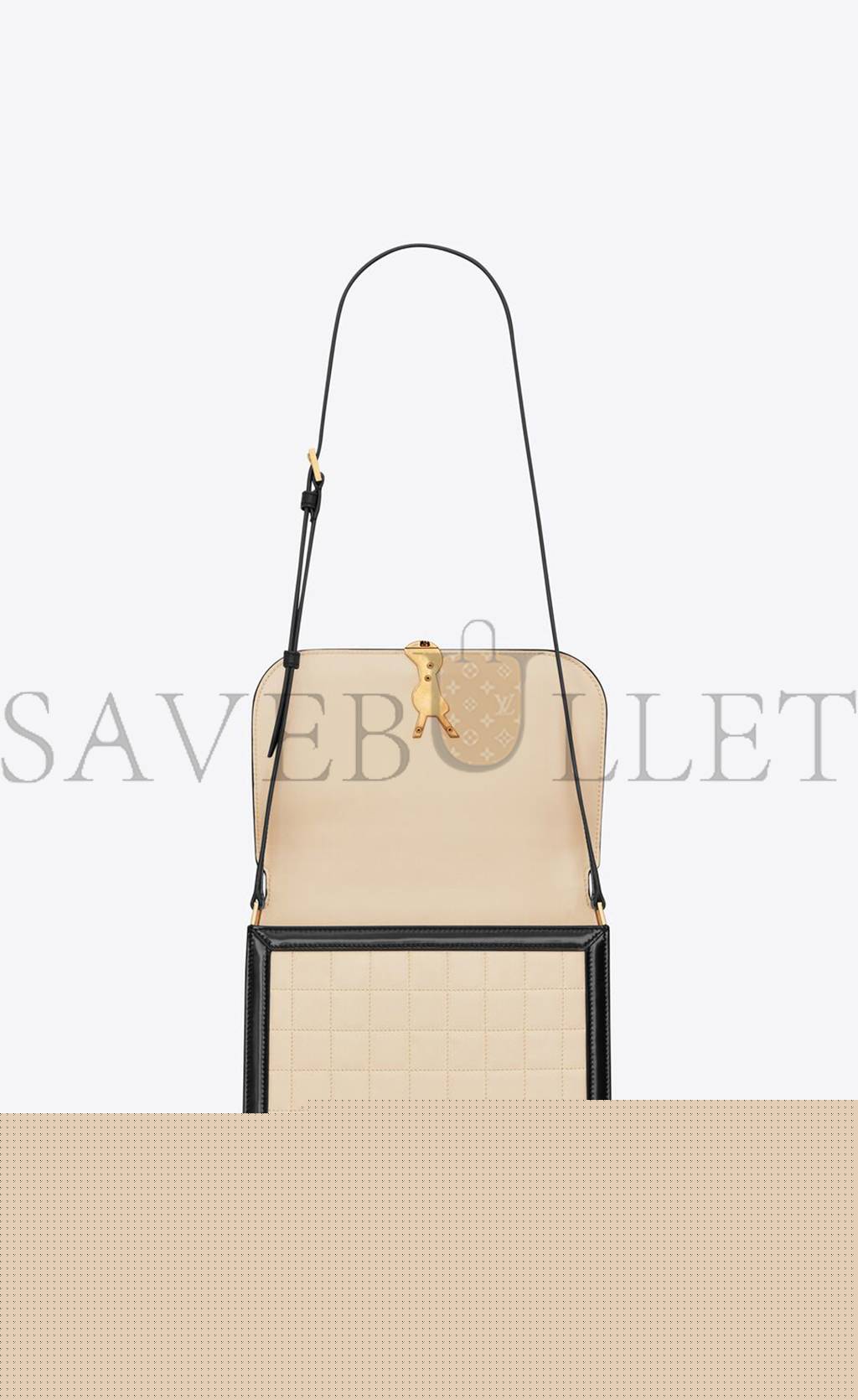 y*l solferino medium S*pple satchel in quilted nubuck suede 733704aabr99289 (22*16*4cm)