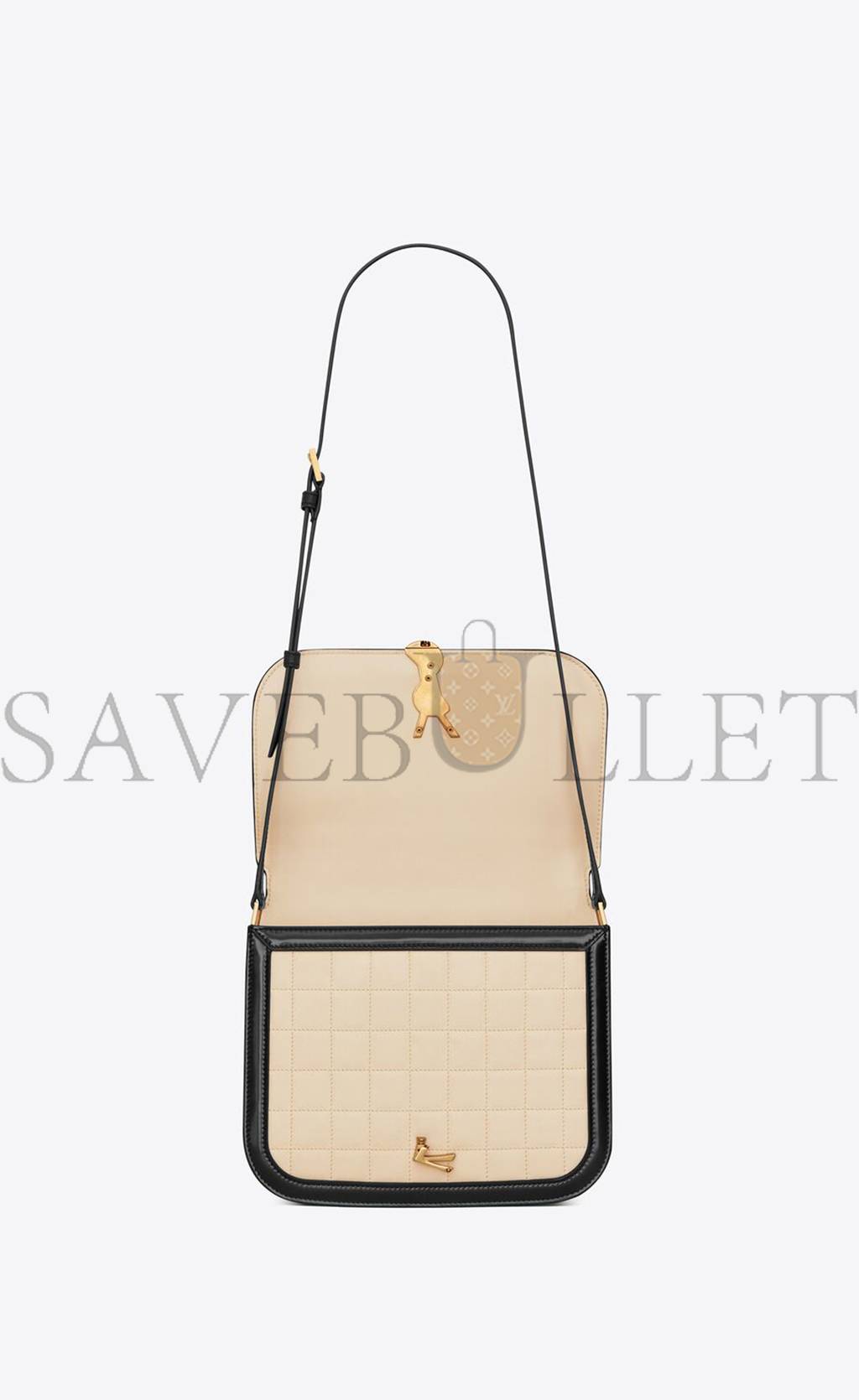 y*l solferino medium S*pple satchel in quilted nubuck suede 733704aabr99289 (22*16*4cm)