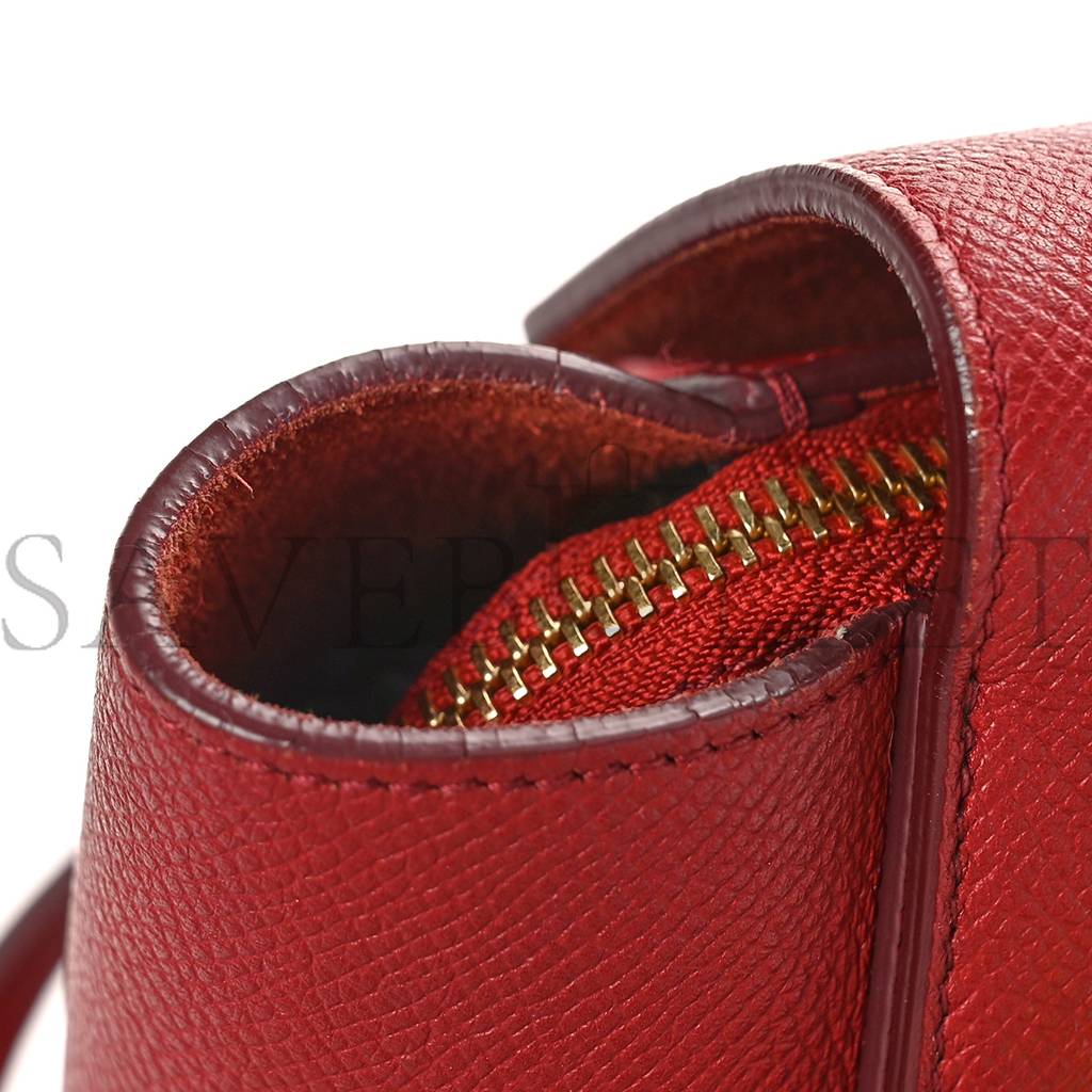 Ce**e grained calfskin nano belt bag ruby (20*19*11cm)