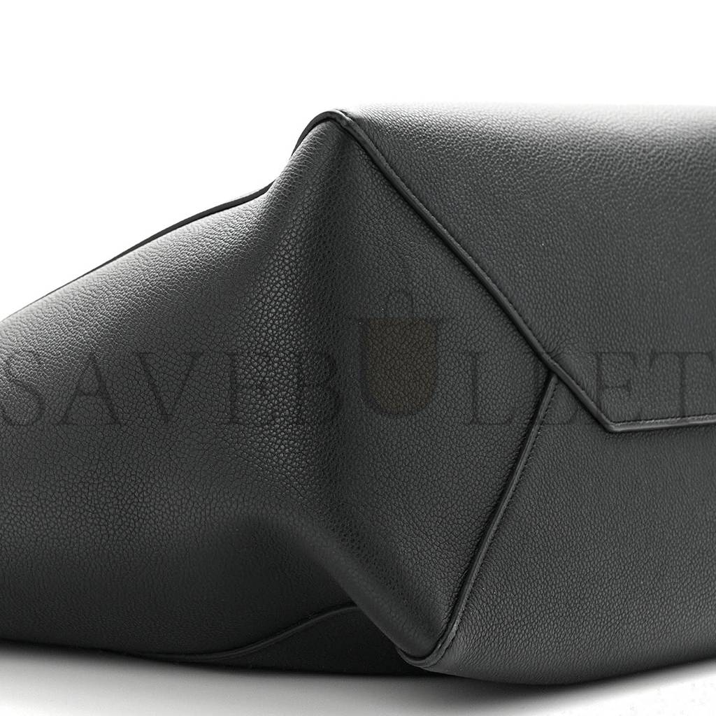 Ce**e soft grained calfskin small belt cabas phantom black (29*27*17cm)